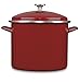 Cuisinart EOS126-28R Chef's Classic Steel Cover Enamel-Stockpot, 12-Quart, Red