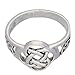 Celtic Triquetra Trinity and Flower Knot Eternity Sterling Silver Ring Size 7(Sizes 4,5,6,7,8,9,10,11)