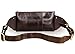 Tom Clovers Leather Waist Pack Belt Pouch Fanny Bag Hip Purse Brown