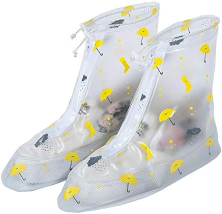 レインブーツ 防水 靴カバー アウトドア 子供 学生 ラッピング無料 男女兼用 Clear Size 軽量 Color M 滑り止め