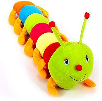 LVS TOYS Stuffed Soft Piush Toy Cute Colourful Caterpillar Soft Toy (55cm)