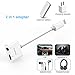 Lightning to 3.5mm Headphone Jack Adapter, Excellenter Iphone Adapter Lightning Charge & Audio Splitter Dongle Earphone Aux Music Cable Charger Connector for Iphone 7/7 plus/8/8 plus/X