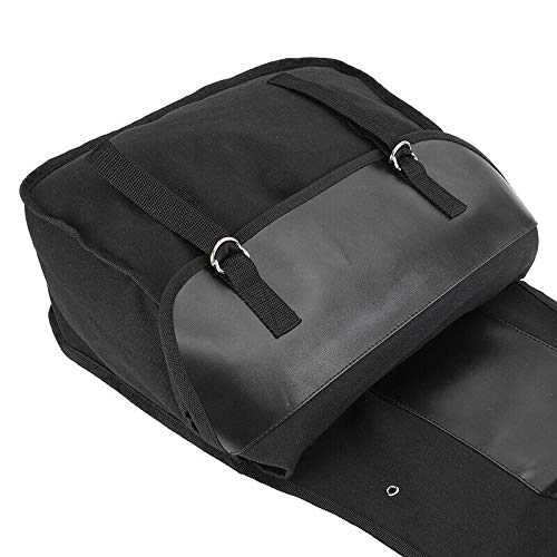 Zqasales Motorcycle Synthetic Leather 2-Strap Saddlebag Tool Bag Heavy-Duty Waterproof Motorcycle Side Saddlebags Saddle Bag Panniers - Thumbnail 7