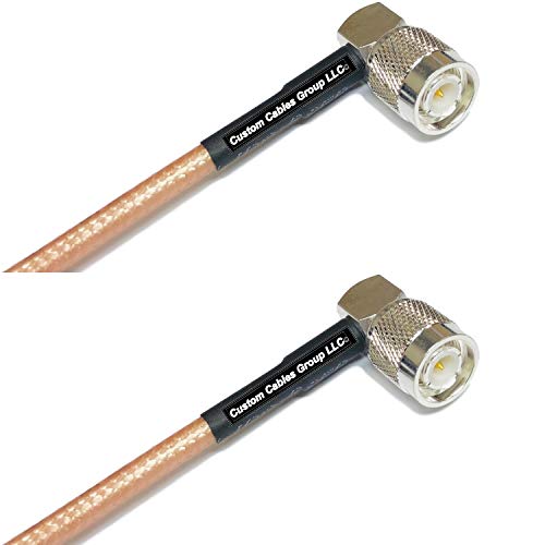 10 feet RG400 Silver Plated TNC Male Angle to TNC Male Angle RF Coaxial Cable