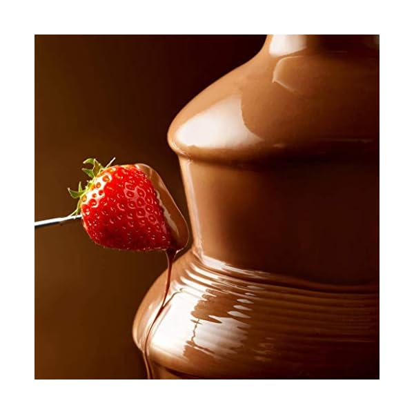 Global Gourmet Chocolate Fountain Mini Fondue Set with Party Serving Tray Included | Electric 3-Tier Machine with Hot…