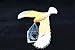 C&H Solutions Silver Wing Yellow Body Cute Balancing Bird with Clear Triangle Stand