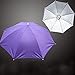 Accinouter Purple Umbrella Hat, Folding Headwear Elastic Headband Sun Rain Gardening Cap