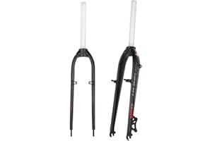 26" 27.5" MTB Rigid Fork 1-1/8" Threadless Straight Tube QR 9X100mm Disc V Brake Ultralight Aluminum Alloy Mountain Bike Fron
