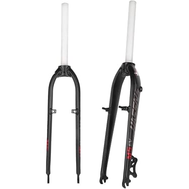 Fourche De Vélo Rigide Acier Chromoly 400mm - Pour Vélo Route 700C, Tube De Direction 28.6mm, Compatible Frein à étrier