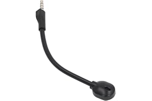 Replacement Headphones Microphone for Arctis 1, High Sensitivity Noise Cancelling Mic with 3.5mm Silver Plated Jack Detachabl