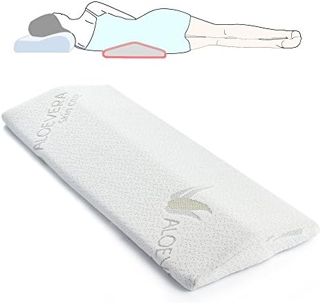 Sleeping Pillow for Back pain,Soft Memory Foam Lumabr Support Cushion for Side and Back Sleeper, Therapeutic Body Pillow for Sciatica Leg Hip Pregnancy and Joint Pain