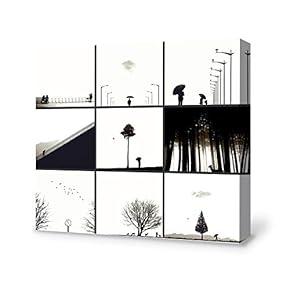 Black and White Landscape Painting Wall Poster Decor...