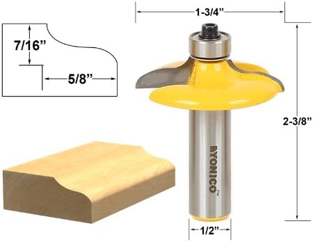 Yonico 12163 Ogee Euro Style Door And Drawer Front Edging Router