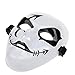 Ansee Fashion Hip-Hop Style Mask For Halloween Party - Black + White