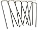 Palmetto Golf 100 6 inch 11 Gauge Anti-Rust Heavy Duty Galvanized Professional Contractor Grade Metal Sod/Landscape/Garden/Lawn Staple and Fabric Pins/Stakes/Pegs - Made in The USA