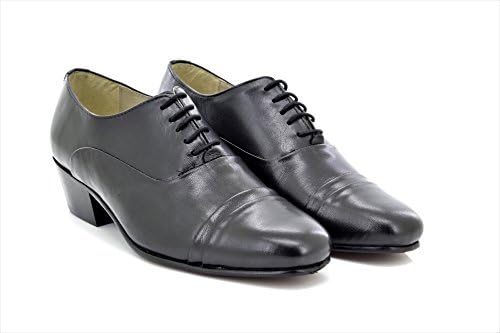Montecatini REYES Mens Patent Cuban Heel Lace Up Shoes Black