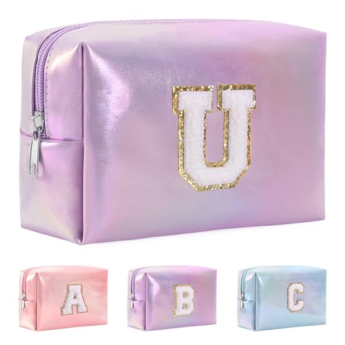 Anntry Large Capacity Cosmetic Bag, Premium PU Makeup Bag, Multifunctional and Portable Wash Bag, Ideal Gift for Teens, Girls, Women, Friends and Moms, berry