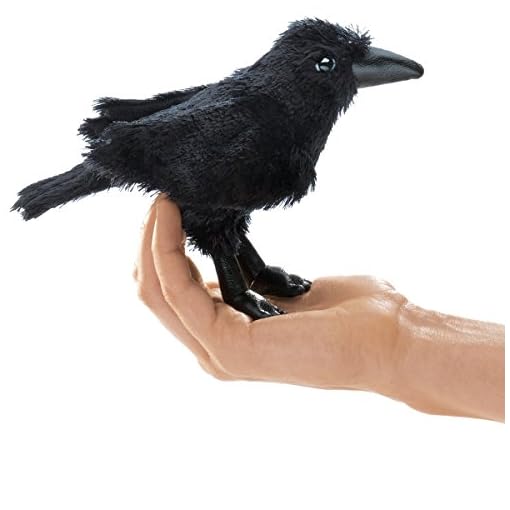 Folkmanis Mini Raven Finger Puppet
