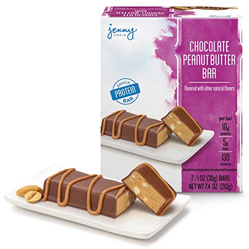 Jenny Craig Chocolate Peanut Butter Bar Rich Chocolate Flavor and Soft