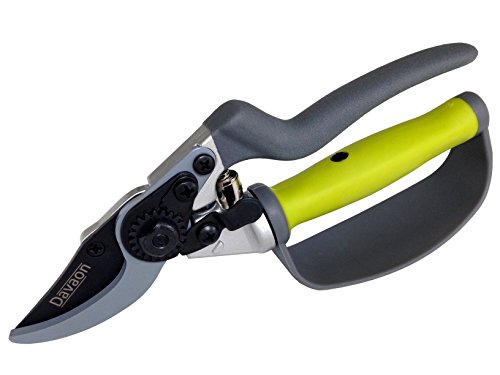 Ergonomic Garden Secateurs (Bypass Style) - Premium Pruning Shears with Auto-Rotating Handle and Finger Protection, Ideal Secateurs for Arthritic Hands, Premium SK5 Steel Garden Pruners, Davaon Pro - Image 8