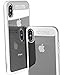 TOZO for iPhone X Case Soft Grip Matte Finish TPU + PC Clear Hard Back Panel Hybrid PC+TPU -Protect Cover Back Transparent Bumper for iPhone 10 / X White Edge