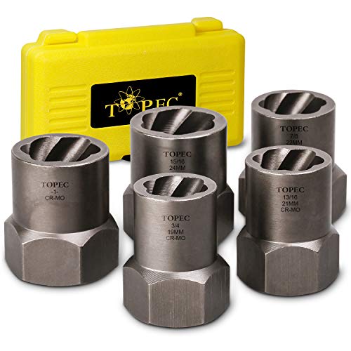 Topec 5-Piece Heavy Duty Nut Bolt Remover