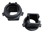 iJDMTOY (2) Xenon HID Bulb Retainer Adapter Holders, Compatible For Hyundai Gensis Coupe or Veloster Install H7 Aftermarket HID Conversion Kit Light On Headlights