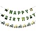 Green Tractor Birthday Banner set with Tractor garland banner for Tractor Farm John Deere Themed Birthday Party Supplies Decorations