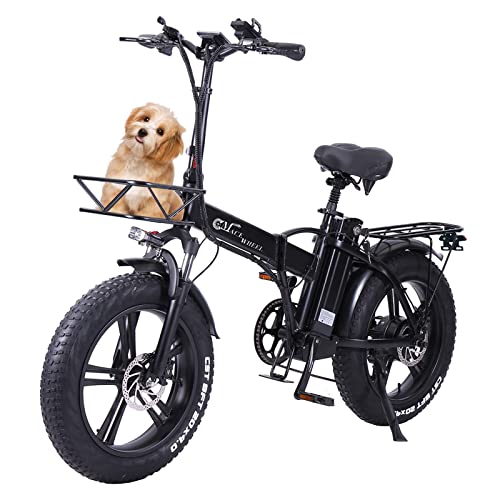 ZHENGBU Electric Bike for Adults 750W Fat Tire Electric Bike 20 Inch
