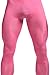 WUAMBO Men's Mesh Long Johns Slim Sexy Legging Tights Pink XL (Waist:32