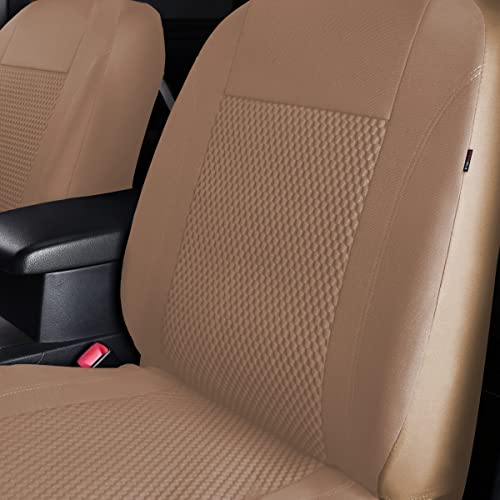 Flying Banner Autostoelhoezen, platte stoffen universele pasvorm, volledige set compatibel met airbag, roze en rozenrood