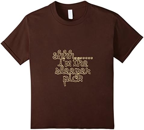 Kids Sleeper Pick - Fantasy Football T-Shirt 12 Brown
