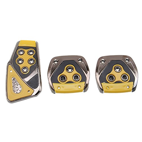 Possbay Universal Manual Car Brake Gas Clutch Racing Pedal Pads Cover Treadle