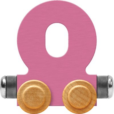 NameTrain Pastel Letter Car O - Made in USA (Pink)