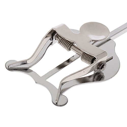 Blesiya Elegant Sax Sheet Music Clip Holder Clamp-On Holder Lyre for Saxophone Parts 6.69x2.36inch
