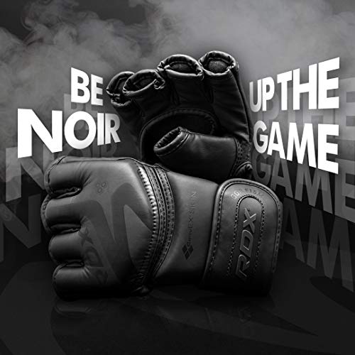 RDX-Guantes-MMA-para-Artes-Marciales-Entrenamiento-Convex-Skin-Grappling-Guantillas-Bueno-para-Sparring-Lucha-Libre-Saco-de-Boxeo-Kickboxing-y-Combate-Training
