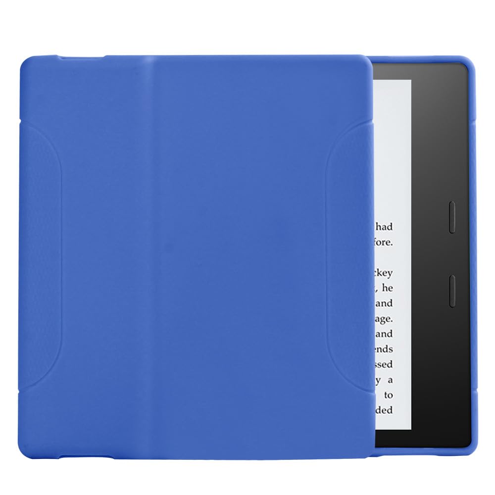 Young me Case for All-New Kindle Oasis (10th Generation, 2019 Release and 9th Generation, 2017 Release) - Slim Fit TPU Gel Protective Cover Case for All-New Kindle Oasis E-Reader 7" (Blue)