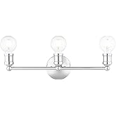 Livex Lighting 16713-05 3 Light Polished Chrome Bath Vanity