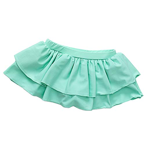 UV Sun Protective Baby Girls 2pc Swimsuit Long Sleeve Rash Guards Bathing Suit Ruffle Swimdress UPF 50+ Green 2-3T