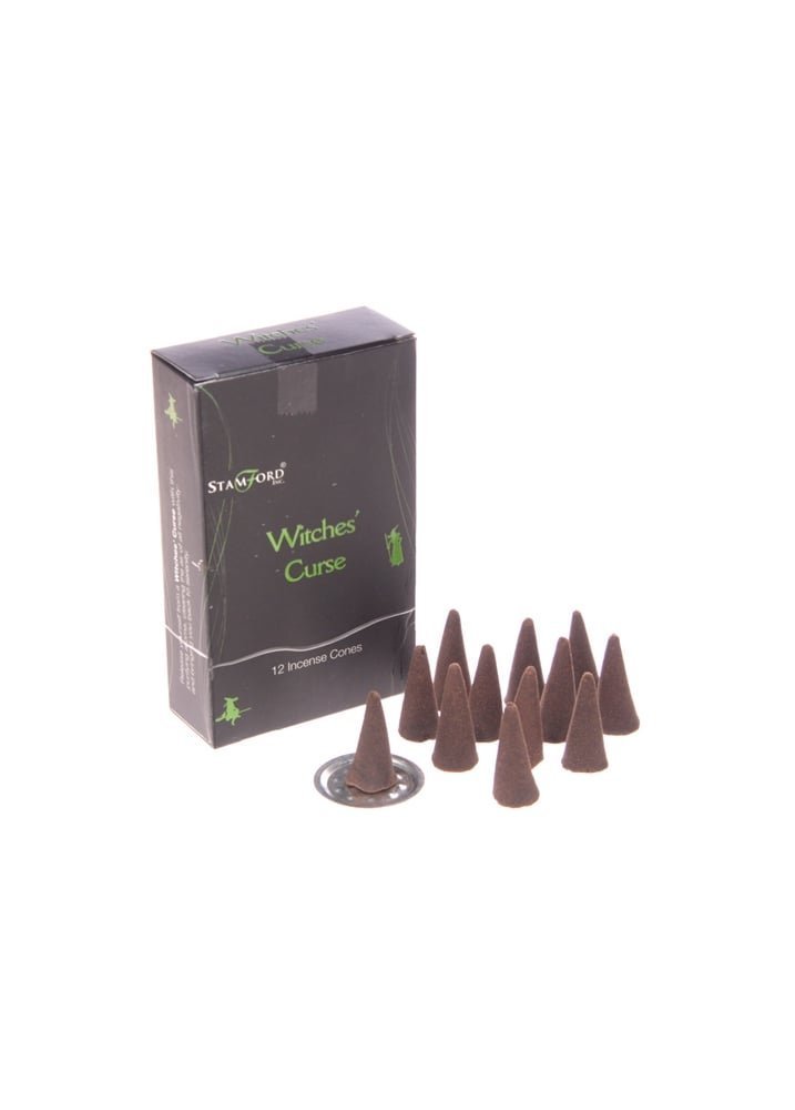Stamford Witch's Curse Incense Cones, Pack of 12, Multi-Colour