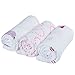 Kinsard Muslin Swaddle Blankets, 100% Cotton Soft and Breathable Swaddling Receiving Blanket, Great For Gift Giving And Baby Shower, Large Baby Swaddles For Easy Wrap, 47 x 47 Inches, (Pink)