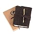 Leather Journal for Men Women - Genuine Brown Leather Travel Journal, Personalized Sketchbook | Real Handmade Vintage Refillable Soft Diary, Writing Notebook