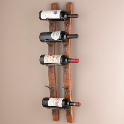 Blackburn 5 Bottle Wall Mounted Wine Rack, 34" H x 8.75" W x 7" D (1)