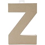 Paper Mache Letter - Z - 8 x 5.5 x 1 inches