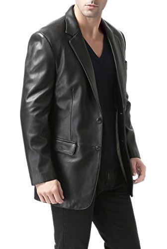BGSD Men's Richard Classic Leather Blazer Lambskin Sport Coat Jacket (Regular, Big & Tall and Short) - Image 4