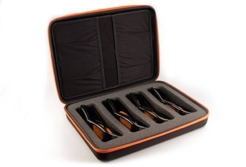 3ACTIVE Premium Four-Pack Storage Case