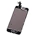 cellphoneage for iPhone 5S Black Full Set with Spare Parts LCD Screen Replacement Digitizer with Home Button, Bracket, Flex, Sensor, Front Camera, Frame Housing Assembly Display Touch Panel + Free Repair Tool Kits
