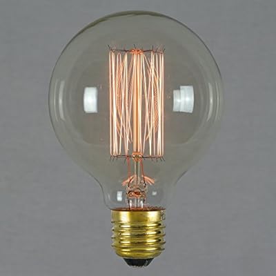 vintage edison light bulb 60w - squirrel cage globe 80mm e27 es dimmable - the retro boutique ® Vintage Edison Light Bulb 60w – Squirrel Cage Globe 80mm E27 ES Dimmable – The Retro Boutique ® 4132lU DpJL