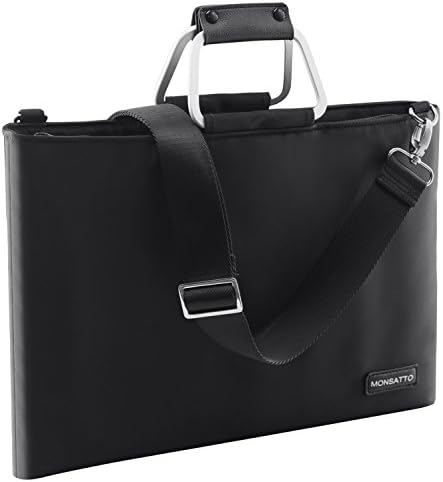 Multi-functional Nylon Notebook Laptop Sleeves, Men Women 15" Business Office Bag Water-resistance Laptop Messenger Bag Briefcase Shoulder Bag for Ipad/Laptop/Tablet/Macbook/Notebook(Black)