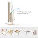 Babyltrl Lighted Makeup Vanity Mirror with 24pcs LED Lights, 2x/3x/10x Magnifying, Removable 10x Mirror, Dual Power Supply, 180° Adjustable Rotation, Dimmable Trifold Countertop Cosmetic Mirror, White
